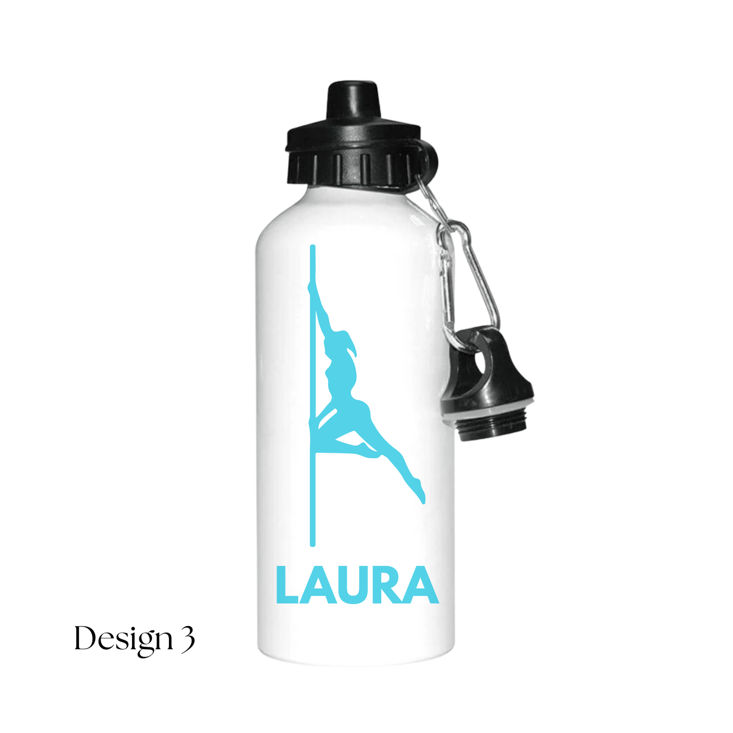 Custom Pole Fitness Water Bottle 600ml