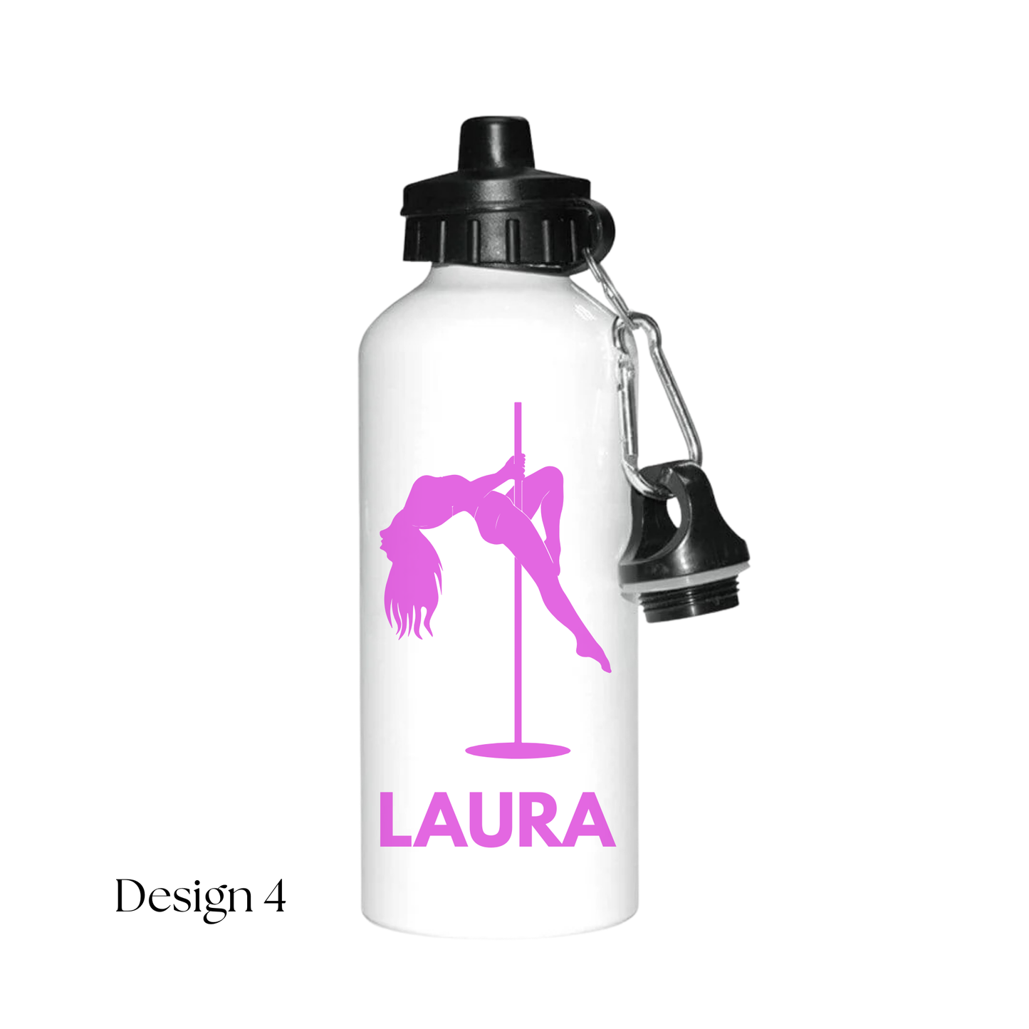 Custom Pole Fitness Water Bottle 600ml