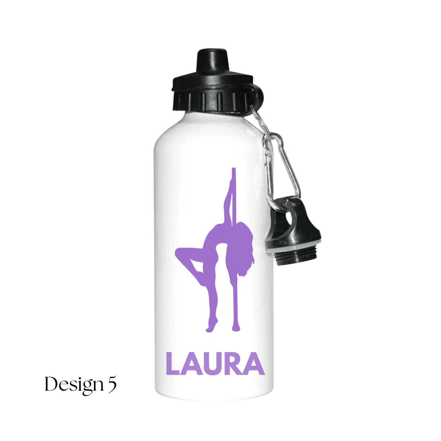 Custom Pole Fitness Water Bottle 600ml